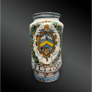 Apothecary Jar Called Albarello - Central Italy - Dated 1631 