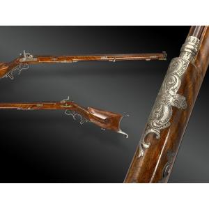 Match Shotgun, Percussion Grand Luxe By Senevay In Fleurier Switzerland Circa 1850