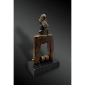 Konantré Pulley Stirrup Animated With A Bird's Head Baoulé Culture, Ivory Coast First 