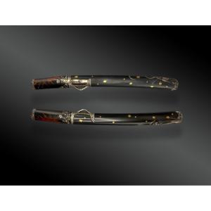 Japanese Sword, Shinto Wakizashi With Koshirae Japan Edo Period (1603-1868).