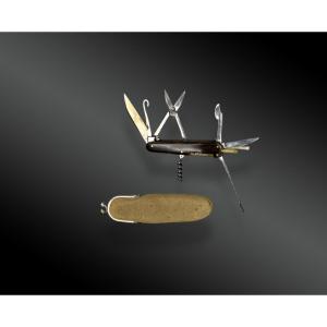 Nine-piece Folding Knife, Nogent, Marked Bt France, Early 20th Century