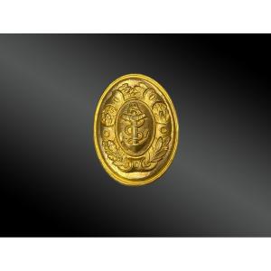 Naval Officer's Belt Plate, France, July Monarchy