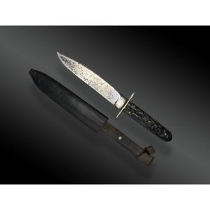 Bowie Knife, With Its Sheath, United Kingdom, 19th Century