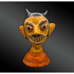 Statue Representing Thirusti Bommai - India, Rajasthan - 20th Century