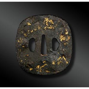 Tsuba Nade Gaku Ho-kei - Japan - Edo Period (1603-1868)