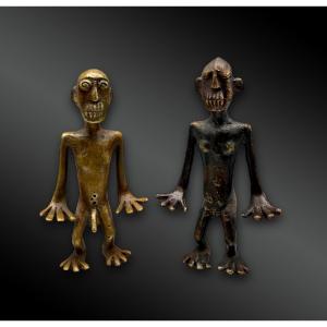 Couple Called Pinetau - Sulawesi, Indonesia - Circa 1900