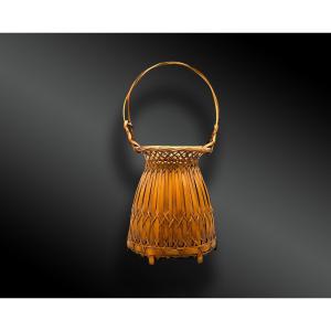 Basket For Ikebana Called Hanakago Shichiku  Japan