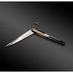 Jacques Mongin Folding Knife For E. Peter - Nogent, France - 20th Century