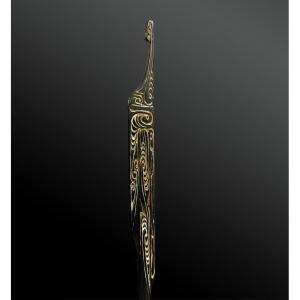 Lime Spatula - Aire Massim, South East Of Papua New Guinea - 19th Century