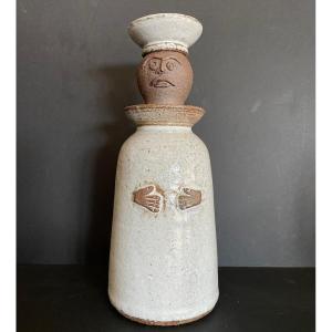 Perfume Burner Statuette "character" By Albert Thiry Vallauris