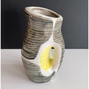 Earthenware Vase By Mado Jolain 1960s