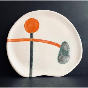 Peter And Denise Orlando Ceramic Dish 1950s
