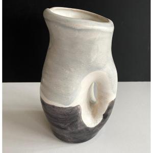 Earthenware Pitcher Vase By Mado Jolain 1960s
