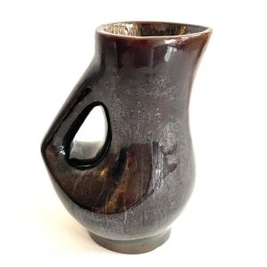 Earthenware Pitcher Vase By Jacques Blin, 1960s