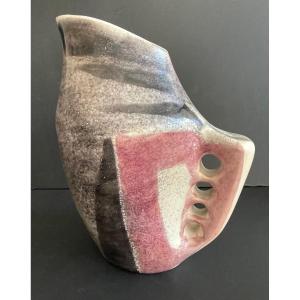 Zoomorphic Ceramic Vase By Mado Jolain, 1950s