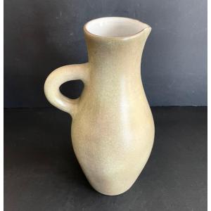 Large Earthenware Pitcher By Jacques Ruelland
