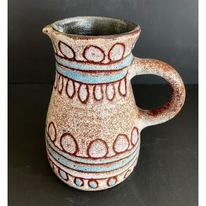 Stoneware Pitcher From The Potters Of Accolay