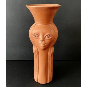 Ceramic Anthropomorphic Vase "brigitte Bardot" By Jean Marais Vallauris