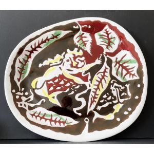 Large Ceramic Dish By Jean Lurçat At Sant Vicens