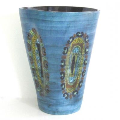 Huge French Ceramic Vase By Jean De Lespinasse 60s
