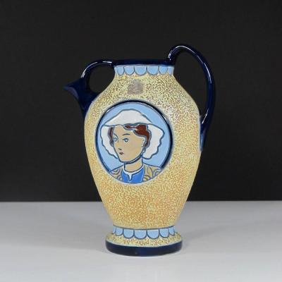Art Deco Pitcher Amphora Czechoslovakia 