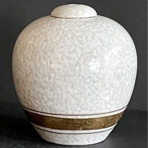 Art Deco Earthenware Lamp Base Marcel Noverraz