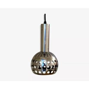 70s Design Chrome Pendant Lamp