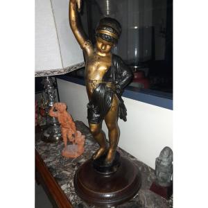  Cast Iron Torch Lamp