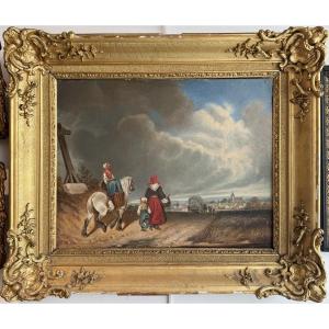 Village Scene In The 19th Century