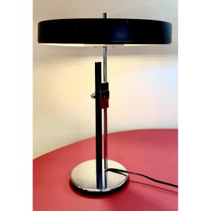 Modernist Adjustable Lamp In Polished Chrome - 70s Design