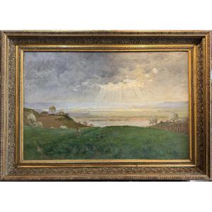 Landscape Paintings "meditation On The Valley"