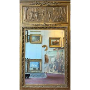 The Reflection Of The Muses – Mirror Decorated With A Gilded Metal Bas-relief