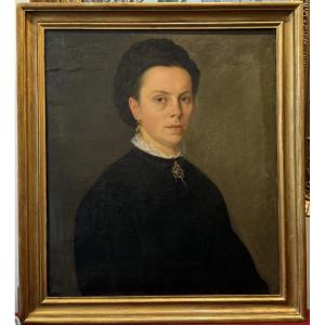 Portrait Of A Lady During The Reign Of Napoleon III Coché Rémy