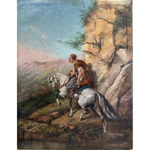 Orientalist Painting Signed G. De Toursky – Oil On Canvas – 19th Century (napoleon III)