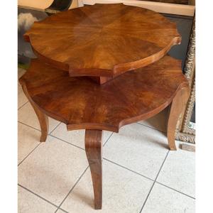 Art Deco Double-tiered Rosewood Coffee Table – 20th Century