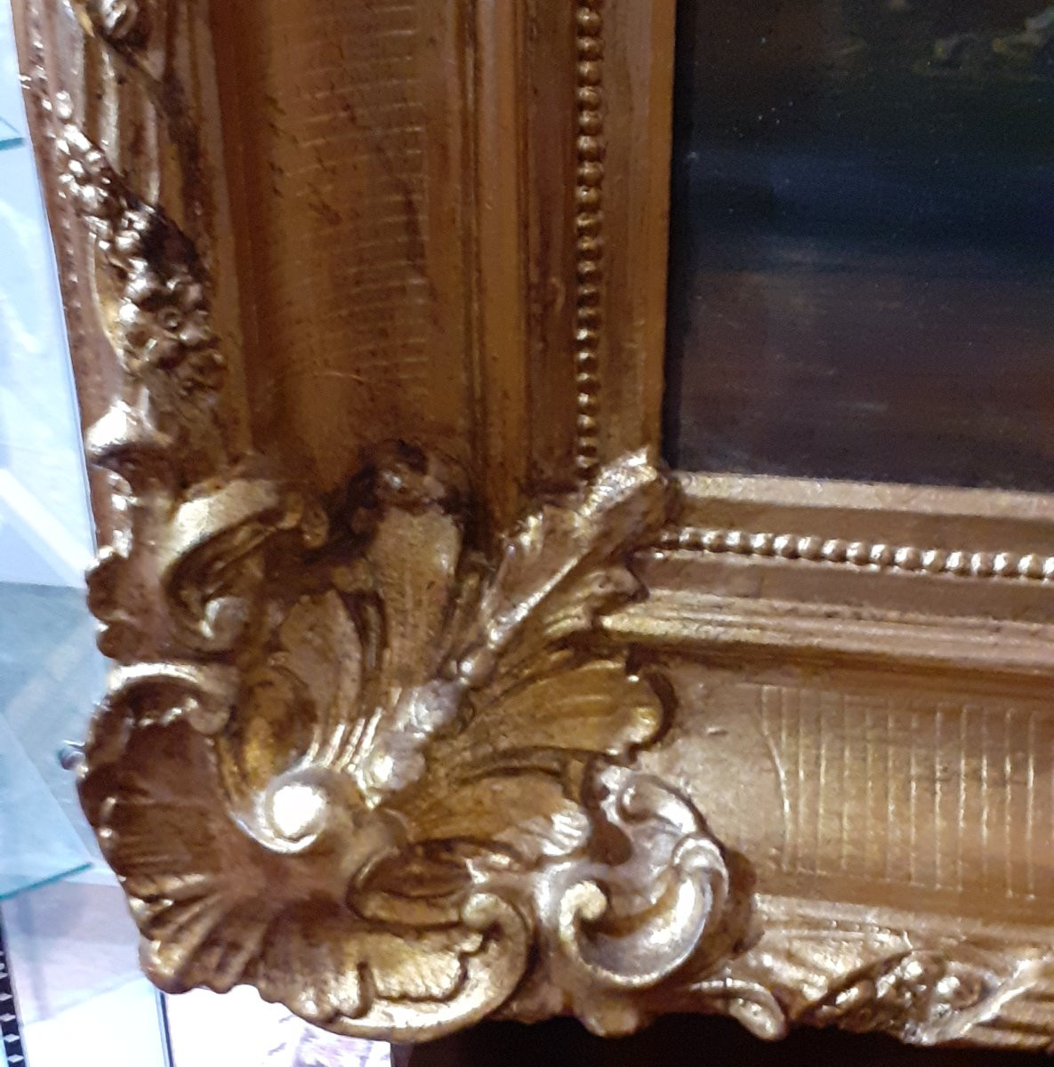 Dipinto olio su tela raffigurante paesaggio  epoca 1860 manifattura francese -photo-7