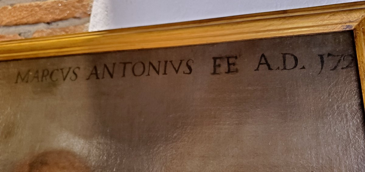 Dipinto olio su tela raffigurante Marcus Atonius  Zondadarius-photo-3