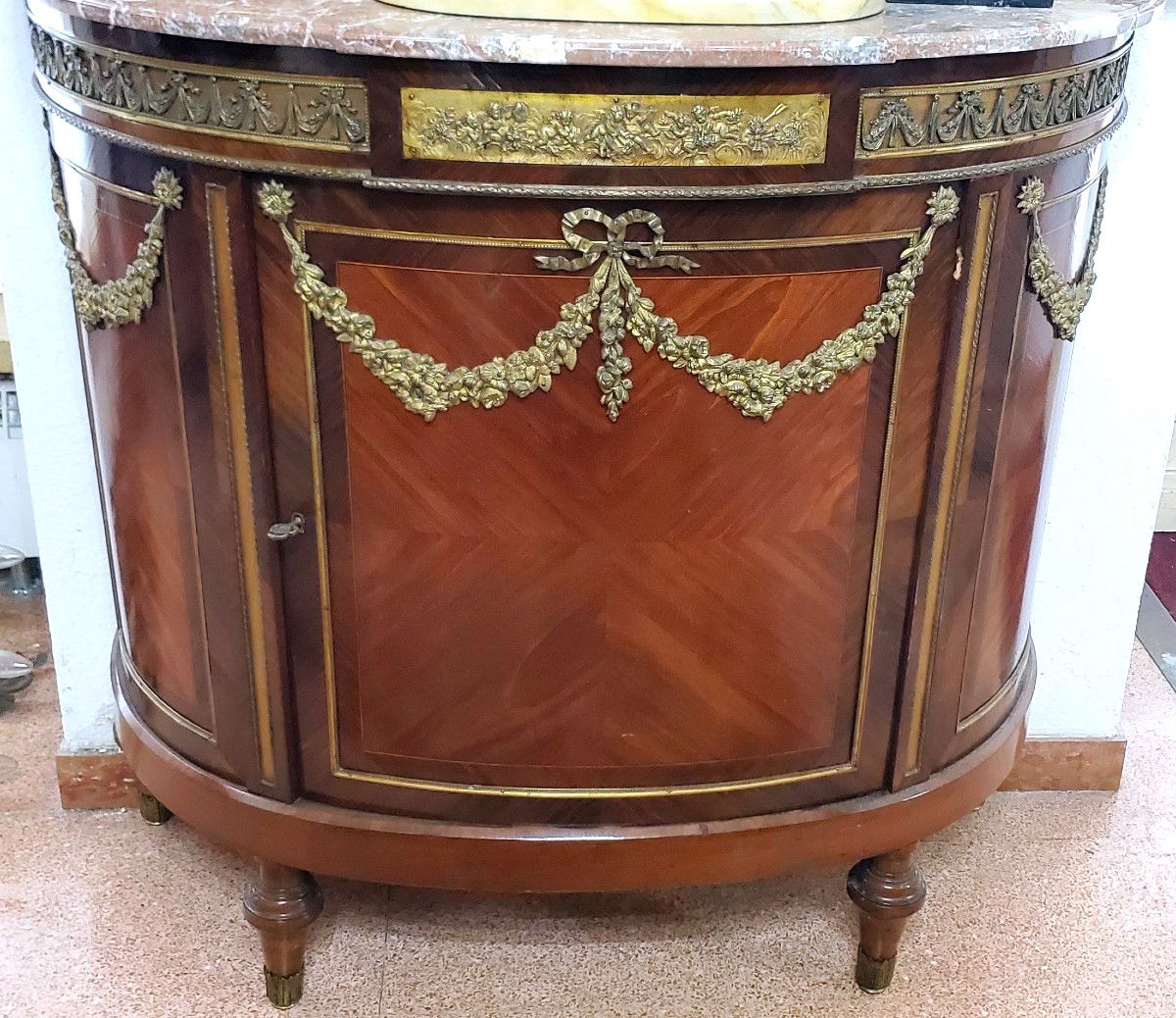 Credenza a mezza luna Napoleone III