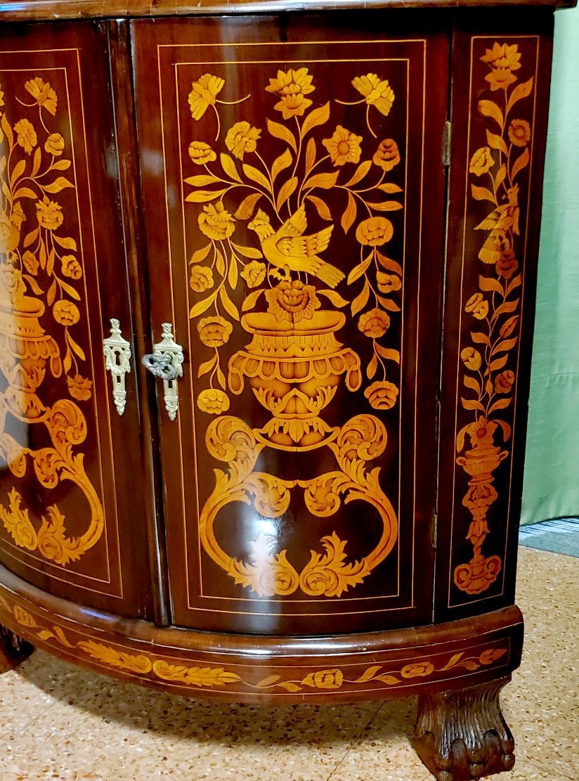 Angoliera Oalandese epoca 1700 in legno di Mogano -photo-3