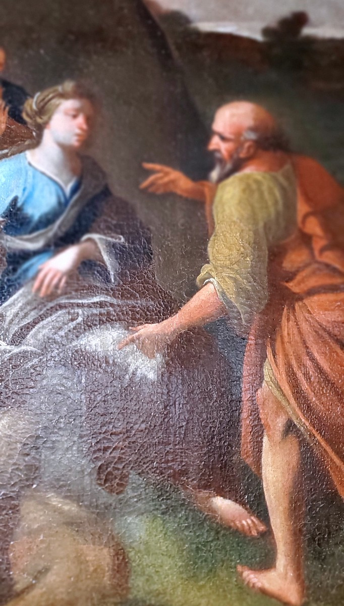 due Dipinti epoca 1600  raffiguranti storia di Ester e il Re Assuero epoca 1600-photo-4