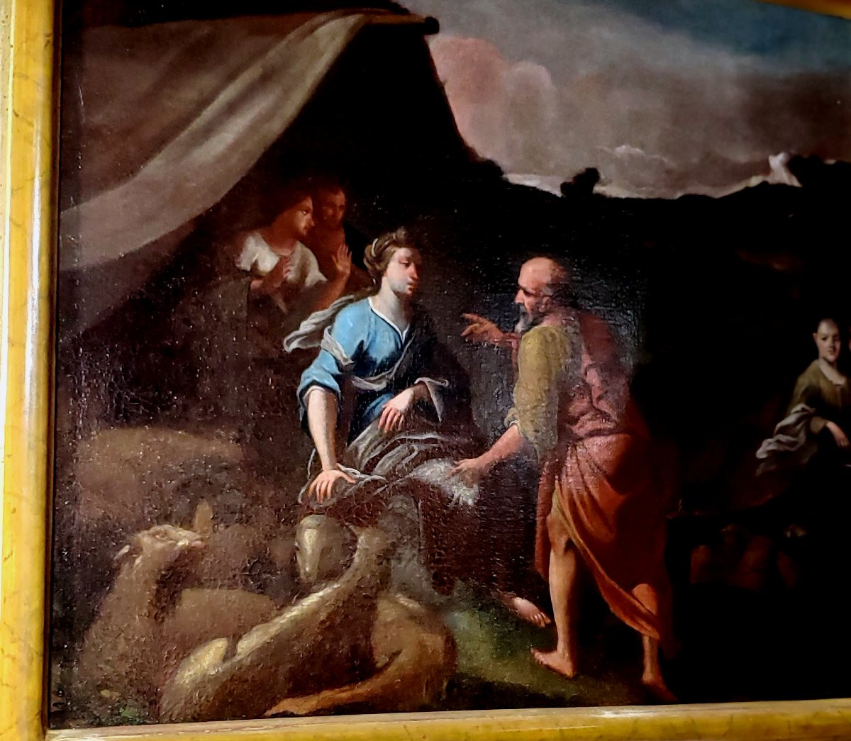 due Dipinti epoca 1600  raffiguranti storia di Ester e il Re Assuero epoca 1600-photo-1