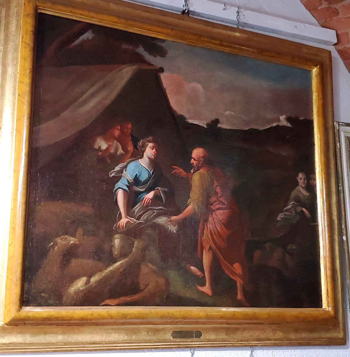due Dipinti epoca 1600  raffiguranti storia di Ester e il Re Assuero epoca 1600-photo-2