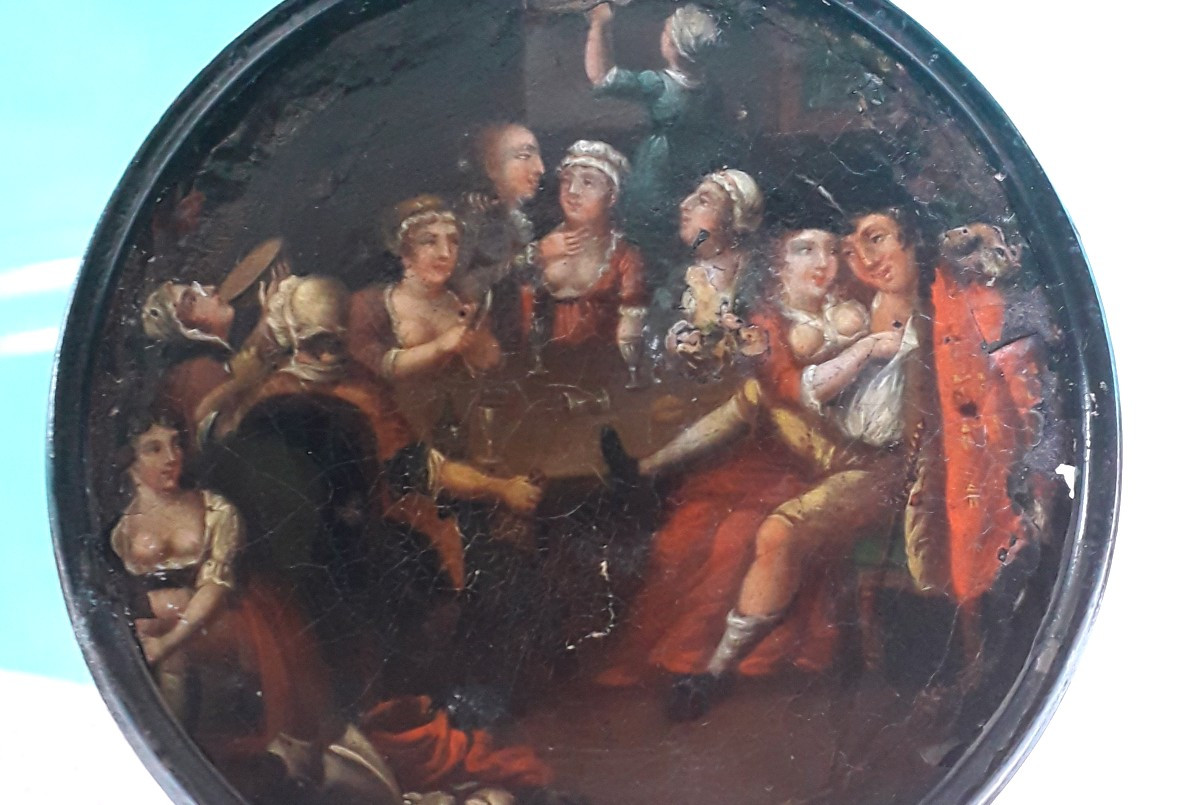 Miniatura Fiamminga su lamierino epoca 1700-photo-4