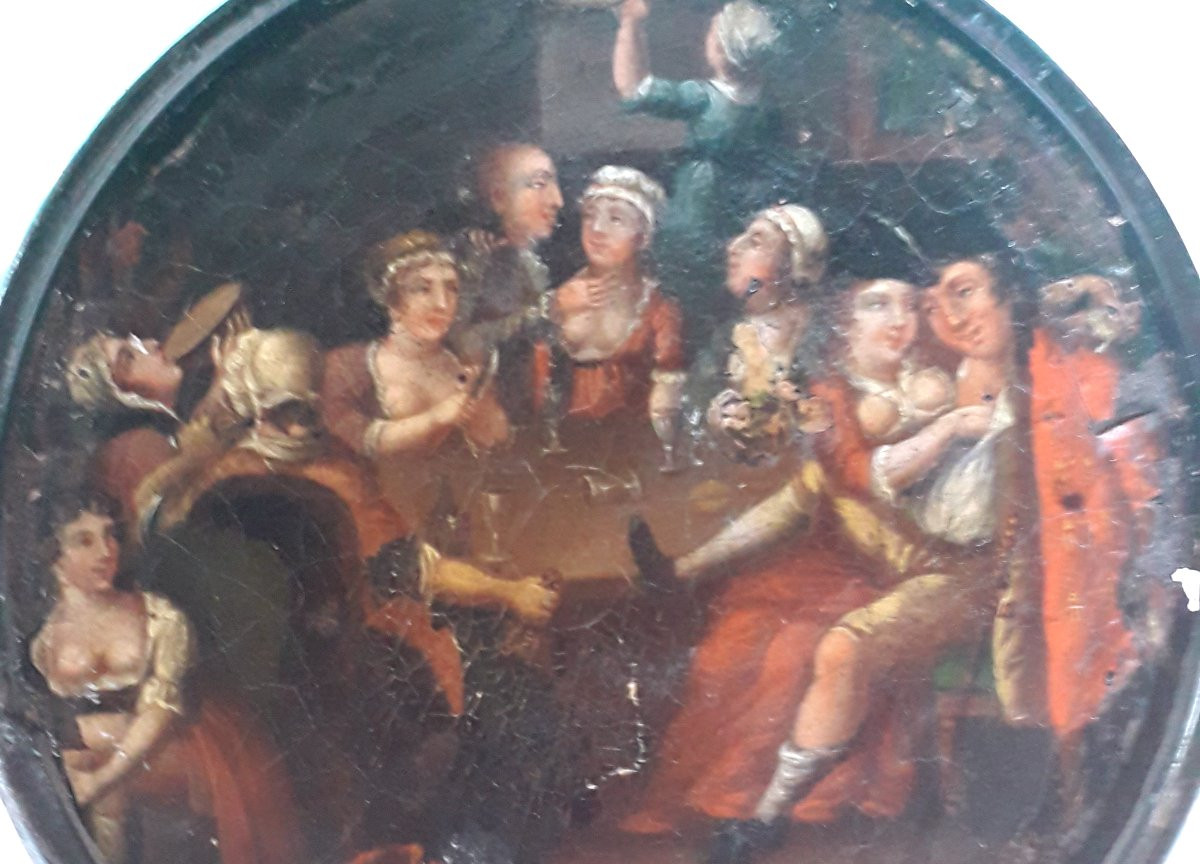 Miniatura Fiamminga su lamierino epoca 1700-photo-1