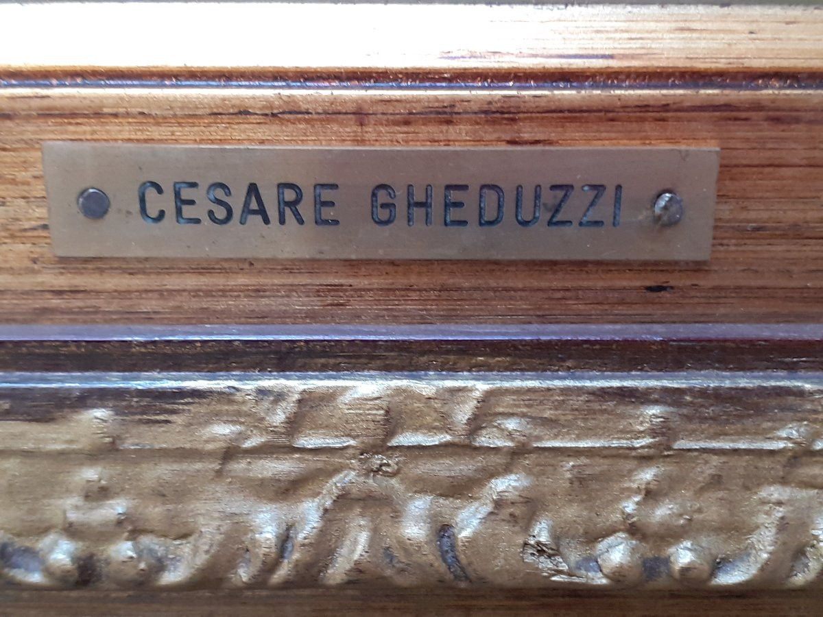 Dipinto scorcio di Venezia di Cesare Gheduzzi-photo-3
