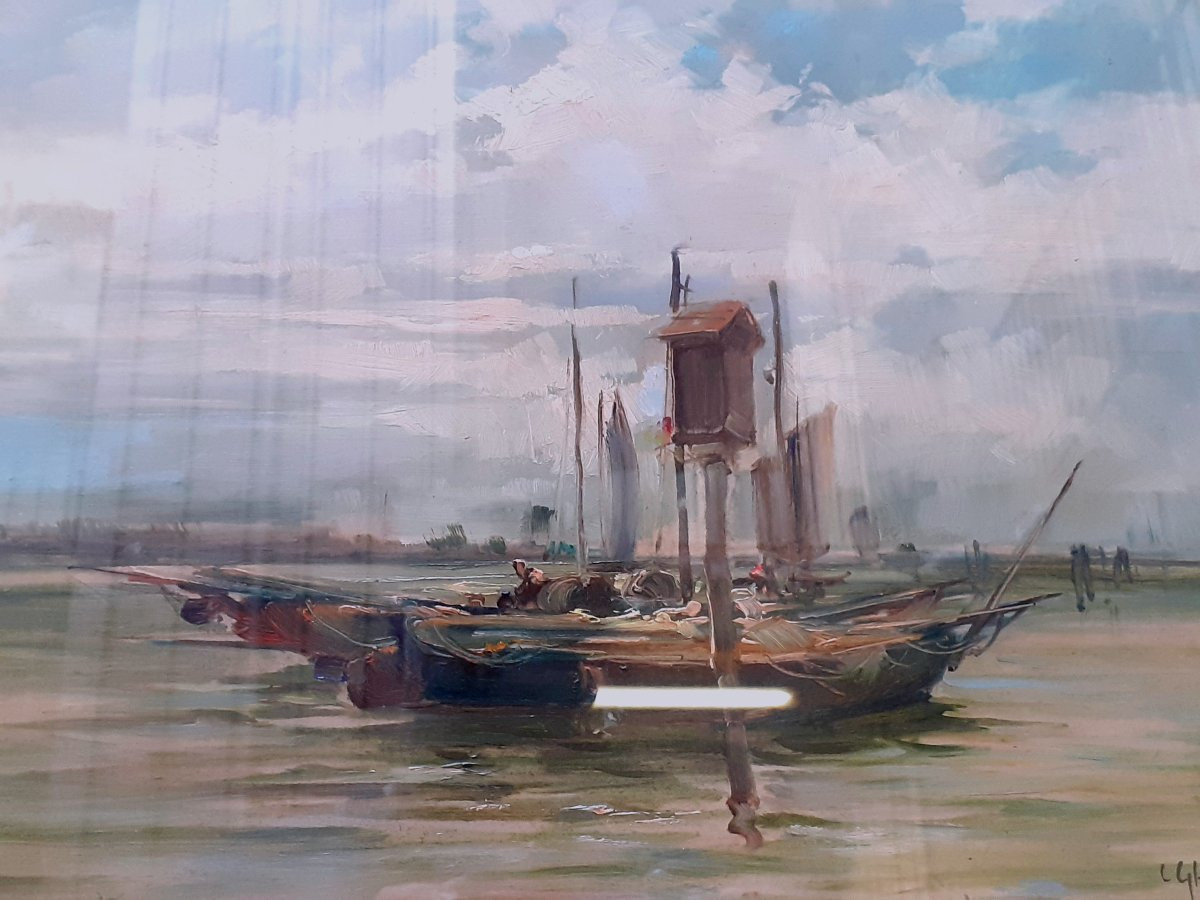 Dipinto scorcio di Venezia di Cesare Gheduzzi-photo-4