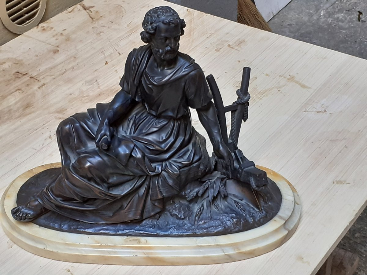 Bronzo ,raffigurante poeta -photo-6