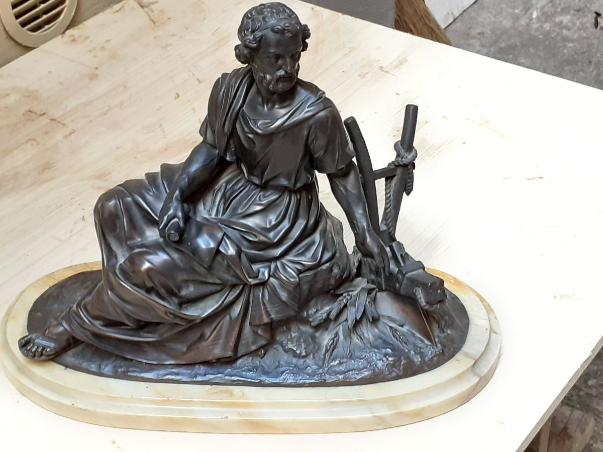 Bronzo ,raffigurante poeta -photo-7