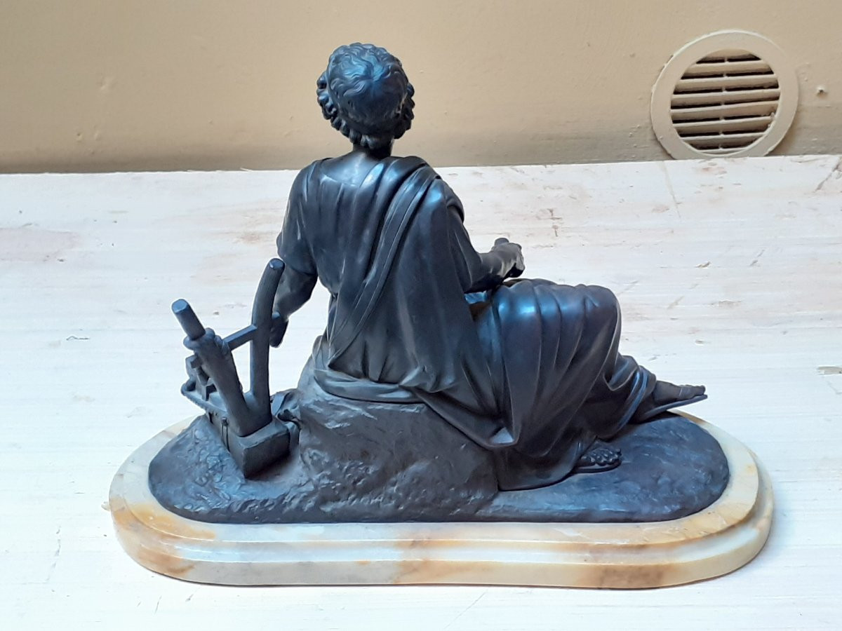 Bronzo ,raffigurante poeta -photo-8