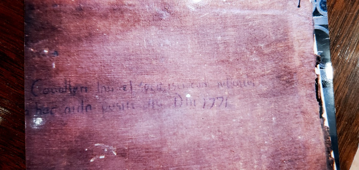 dipinto olio su tela epoca 1700  Carità-photo-5